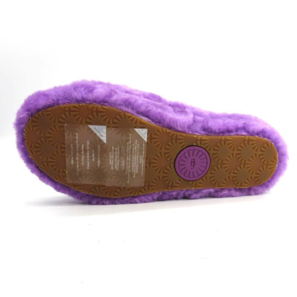 UGG Women's Fluff Yeah Slide Sheepskin Slippers In Purple Sky Sz 6 - Picture 6 of 8